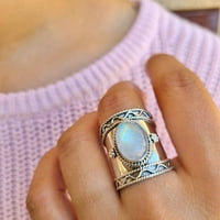 Duhgbne Fashion Boemian Creative Vintage Wideng Ring Modeble Dame Party Prsten nakit