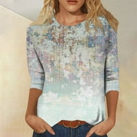 GDFUN ruhove za žene za žene Slatke grafičke teene bluze casual plus veličine Basic Tops Pulover - Ženske
