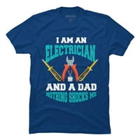 Muška električarska košulja za tate smiješna električarska tee muški ugljen sivi - dizajn ljudi 2xl