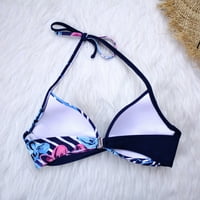 Spust kupaćim kostim za žene V-izrez podstavljeni push-up BRA bikini set kupaći kostim kupaći kostim