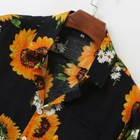 Muške šarene ljetne kratkih rukava labave tipke Havajska casual bluza košulje