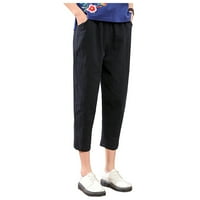 GUBOTARE radne pantalone za žene Ženske jogere s džepovima, lagane brzih suhih vježbi mekane hlače za