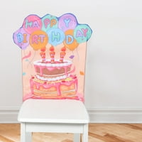 Rođendanska stolica Dekoracija pokrivača Sretna rođendana stolica pokriva rođendanski stolica