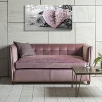 Moderno ružičasto srce odštampano umjetničko slikanje Viseći kućni zid Decor Unfrand Slika