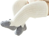 Wavsuf dječje čarape djevojke dječake podovi crtani čišćenje koljena-visoka bijela čarapa veličine 0-