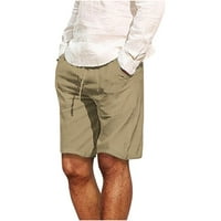 Muške pamučne kratke hlače Classic Fit elastična struka navlaka ljetna plaža joga hlače lagane casual