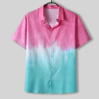 Muškarci Short rukav Proljeće Ljetne casual tiskane majice Moda Top bluza Majica Muška odjeća Havajska