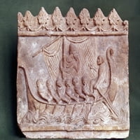Odysseus Ulysses & Sirens. Nulysses prolaze otok sirene. Rimsko olakšanje, 2. stoljeće A.D. Poster Print
