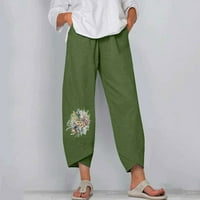 Deagia labave staklene hlače Žene Torggy pune dužine hlače Ljeto Ležerne prilike pamučne posteljine