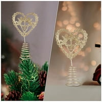 Xmas u obliku drveća u obliku srca Iron Art Božićno ukrašavanje stabla