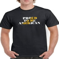 Ponosan što sam američka zlatna majica Muškarci -Image by Shutterstock, muški mali