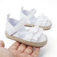 Neumjerna unise baby sandala mališani bosonočni sandale djevojke ruffles cipele prve šetačke cipele