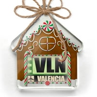 Ornament tiskan jednostrana zračna luka Kode Vln Valencia Christmas Neonblond