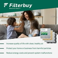 FilterBuy Merv Naplaćeni HVAC AC FOREFS Filteri za Rheem, Ruud i Protech