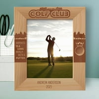 Golf klub Sreća je duga hoda sa putter personaliziranim drvenim okvirom 8 10 smeđih
