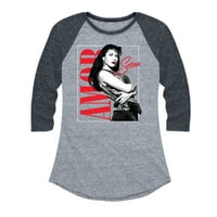 Selena Quintanilla - Amor - Ženska grafička majica Raglan