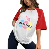 Uskršnje košulje za žene GNOME Uskrsna majica smiješna Uskršnja gnome jaja majica casual uskrsni dan