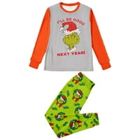 Grinch Božićni podudaranje porodičnih pidžama za odrasle dječje baby pas za odmor Xmas Sleep Set