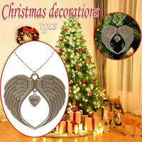 Ogrlice Deo mog srca je u božićnim spomen-memorijal anđeoskim ornamentom na privjesku žensku ogrlice
