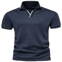 Capreze Golf Thirt za muškarce Skraćeno rukav Ljetna tunika Torpine pune boje Casual Sport Polo majice