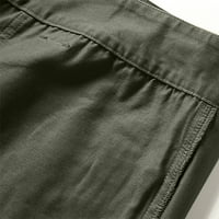 Teretne hlače Štednja Ahomtoey Men Solid Casual Case Moding-Zip Multi-Džepne ravne teretne pantalone Veliki pokloni za manje na klirensu