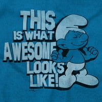Ovo je ono što fenomenalno izgleda kao majica Muška grafička majica Smurf Tees Brisco brendovi L