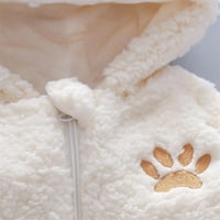 Dječja fleka scrowedhed ones onejseci Flannel patentni zatvarač Zimski kaput odijelo za dječaku za bebe