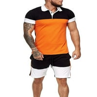 Gwiyeopda Men TrackSit outfits majice i kratke hlače JOGGING setovi Blok Boja Blok Sportski odijelo