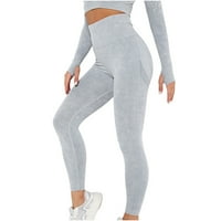 Joga hlače za žene Visoki struk Slim Comfy Besprijekorne teške rastezljive vježbe za vježbanje fitness