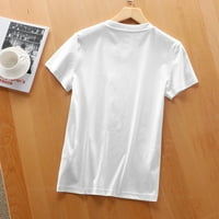 Grafička majica za kostimu za snijeg za žene za žene, hladan otisak na prednjoj, udobnom i modernom
