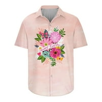 Zermoge Muns Thirt Bluzes Clearence Plus Veličina Ležerne prilike Usmjesni muški tisak Havajska majica