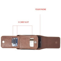 Paket futrola i zidnog punjača za ASUS Zenfone 9: Vertikalni novčanik kaiš torbica i 38W dual port Power