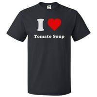Ljubav paradajz supa majica i srčani poklon paradajz supe
