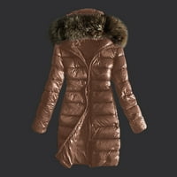 Zunfeo jakna za žene - Slim Fit puni zip čvrsti dugi rukav kapuljač s kapuljačom, casual casual fusef