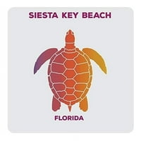 Siesta Key Beach Florida Suvenir Akrilni dizajn kornjača kornjače