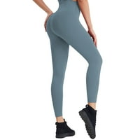 Fabiurt ženske sportske hlače Ženske dizanje vježbi Fitness tekući visoko struk joga hlače, plavo