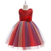Djevojke Birthday Haljina Formalna haljina za djevojke Cvjetni cvjetni rođendan Tulle MESH Toddler Girls