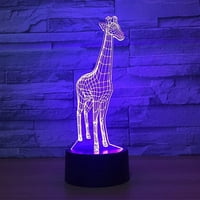 SH ŽIRANJE GIRAFFE 3D NOĆ SVETLO LED stolni stolni stolni lampe za stol za promjenu stola Stol za kućnu