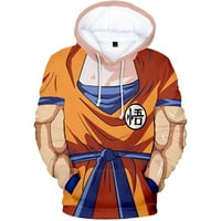Zmaj lopta z dukseva dukserija 3D anime pulover muške dukseve Goku muške hoodie hip hop srednja