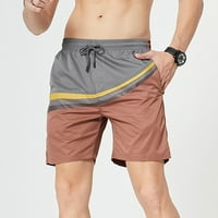 Xinqinghao Lounge kratke hlače Muška ljetna prugasta kontrastna boja Ležerne prilike na otvorenom Pko-točka