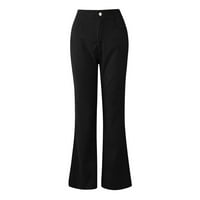 Plus size casual pants Rompers za žene ženske ženske corduroy flare hlače elastične struk Bell donje