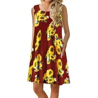 Flowy ljetne haljine casual maxi haljine za žene ljetne haljine za žene plaža cvjetna masirt sundress