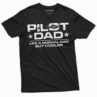 Muški pilot tata Majica Cool Pilot tata očev dan Otac tata poklon kratkih majica za rođendan poklon