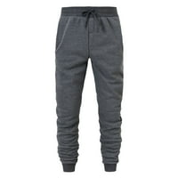Hunpta pantalone za muškarce Casual Hip hop hlače Čvrsta boja manžete čipkajte hlače za vježbanje sa