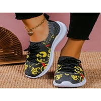 Colisha ženske casual cipele pletene gornje tenisice čipke stanovi ženske lagane čarape za čarape mreža