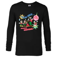 Disney Mickey & Pals Božićni turistički tim Lijep ... i Naughty - majica s dugim rukavima za muškarce