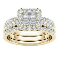 Vjenčani prstenovi za žene klasične pozlaćene prstenove prsten za par nakit umetnuli cirkon zvoni