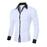 Muška haljina košulja dugih rukava bluza s dugim rukavima dolje poslovne formalne majice