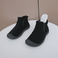 Čizme za snijeg za žene dame modne čvrste boje Suede cipele plišane tople ravne udobne pamučne čizme