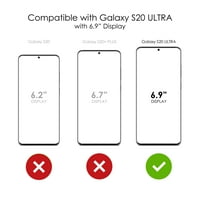 Distinconknk Clear Shootfofofofofoff Hybrid futrola za Galaxy S Ultra 5G - TPU branik akrilni zaštitni